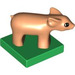 Duplo Flesh Piglet on Base (75726)