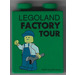 Duplo Green Brick 1 x 2 x 2 with Factory Tour with Minifigure Holding Wrench without Bottom Tube (4066)