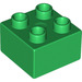 Duplo Green Brick 2 x 2 (3437 / 89461)