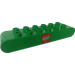 Duplo Green Brick 2 x 8 Rounded Ends with LEGO Logo (31214)