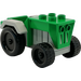 Duplo Green Tractor with Gray Mudguards (73572)