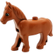 Duplo Horse with Movable Head with Eye with Small Pupil (75725)