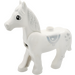 Duplo Horse with Movable Head with Silver Hearts