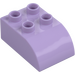 Duplo Lavender Brick 2 x 3 with Curved Top (2302)