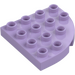 Duplo Lavender Plate 4 x 4 with Round Corner (98218)