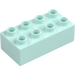 Duplo Light Aqua Brick 2 x 4 (3011 / 31459)