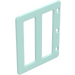 Duplo Light Aqua Door 4 x 5 with Cut Out (65111)