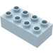 Duplo Light Blue Brick 2 x 4 (3011 / 31459)