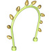 Duplo Light Lime Arch Vine with Buds (45124)