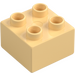 Duplo Světle žlutá Kostka 2 x 2 (3437 / 89461)