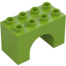 Duplo Lime Arch Brick 2 x 4 x 2 (11198)