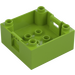 Duplo Lime Box with Handle 4 x 4 x 1.5 (18016 / 47423)