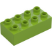 Duplo Lime Brick 2 x 4 (3011 / 31459)