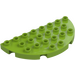 Duplo Lime Plate 8 x 4 Semicircle (29304)