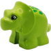 Duplo Lime Triceratops Baby with Green Spots (61349)