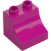 Duplo Magenta Mattoncino con Curve 2 x 2 x 1.5 (11169)