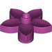 Duplo Magenta Flower with 5 Angular Petals (6510 / 52639)