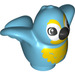 Duplo Medium Azure Bird with Yellow Feathers (1353)