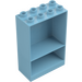 Duplo Medium azuurblauw Kader 4 x 2 x 5 met Shelf (27395)