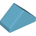 Duplo Medium azuurblauw Helling 2 x 4 (45°) (29303)