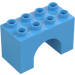 Duplo Medium Blue Arch Brick 2 x 4 x 2 (11198)