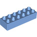 Duplo Medium Blue Brick 2 x 6 (2300)