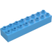 Duplo Bleu Moyen Brique 2 x 8 (4199)