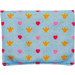 Duplo Medium Blue Mattress with Hearts and Crowns (52409)