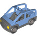 Duplo Medium Blue MPV Car with Dark Stone Gray Base (47437)