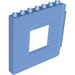 Duplo Medium Blue Panel 1 x 8 x 6 with Window - Left (51260)
