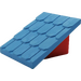 Duplo Medium Blue Shingled Roof with Red Base 2 x 4 x 2 (4860 / 73566)