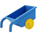 Duplo Medium Blue Wheelbarrow with Yellow Wheels (2292)