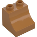 Duplo Medium Dark Flesh Brick with Curve 2 x 2 x 1.5 (11169)