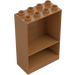 Duplo Středně tmavá tělová Rám 4 x 2 x 5 s Shelf (27395)