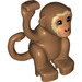 Duplo Medium Dark Flesh Monkey with Flesh Fur around Face (81457)