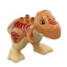 Duplo Medium Dark Flesh Tyrannosaurus Rex with Red Stripes (36327)