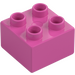 Duplo Rose Moyen Foncé Brique 2 x 2 (3437 / 89461)