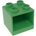 Duplo Verde medio Drawer Cabinet 2 x 2 x 1.5 (4890)