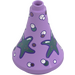 Duplo Medium Lavender Steeple Round 3 x 3 x 3 with Stars (16375)