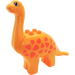 Duplo Medium Orange Brachiosaurus with Long Neck and Spots (31053)