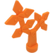 Duplo Orange moyen Fleur avec Rhomb (44535)