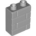 Duplo Medium Stone Gray Brick 1 x 2 x 2 with Brick Wall Pattern (25550)
