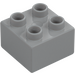 Duplo Gris Pierre Moyen Brique 2 x 2 (3437 / 89461)