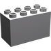 Duplo Medium Stone Gray Brick 2 x 4 x 2 (31111)