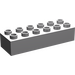 Duplo Medium Stone Gray Brick 2 x 6 (2300)
