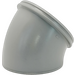 Duplo Medium Stone Gray Curved Elbow Pipe (31195)