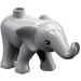 Duplo Keskitumma kivenharmaa Elephant Calf jossa Trunk Gap (89879)