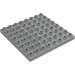 Duplo Medium Stone Gray Plate 8 x 8 (51262 / 74965)