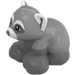 Duplo Medium Stone Gray Red Panda with White Bushy Eyebrows (81537)