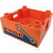 Duplo Orange Box with Handle 4 x 4 x 1.5 with Wrench and Repair Phone Number (47423)